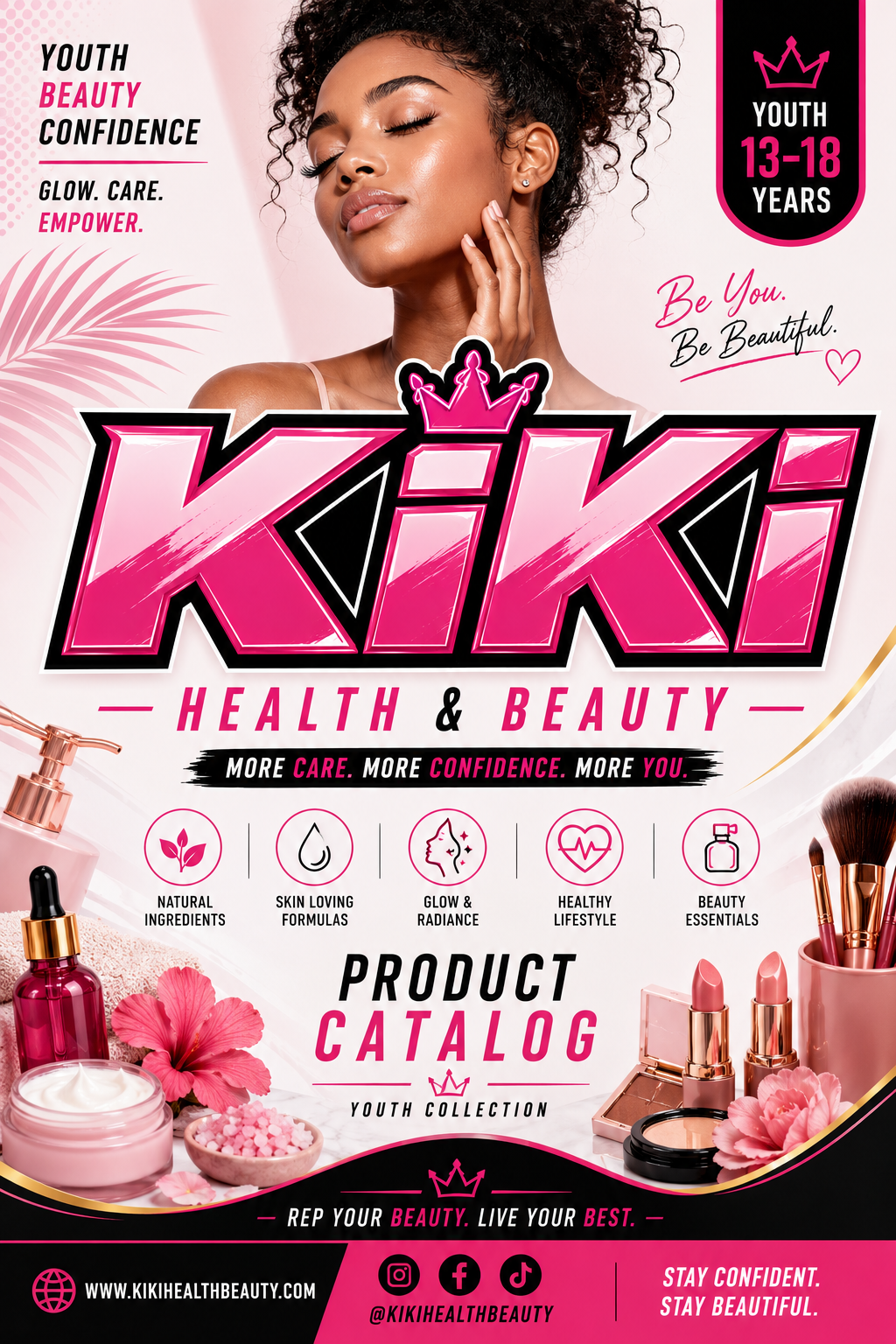 KIKI Health & Beauty — Youth Collection product catalog